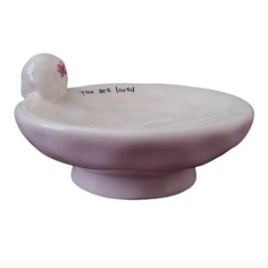 NEW Natural Life Ceramic Trinket Dish "You are loved" with Elephant